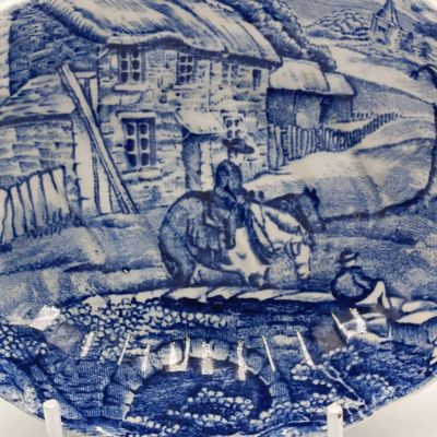 Antique James Kent Old Foley pottery Applewood of Devon soap dish