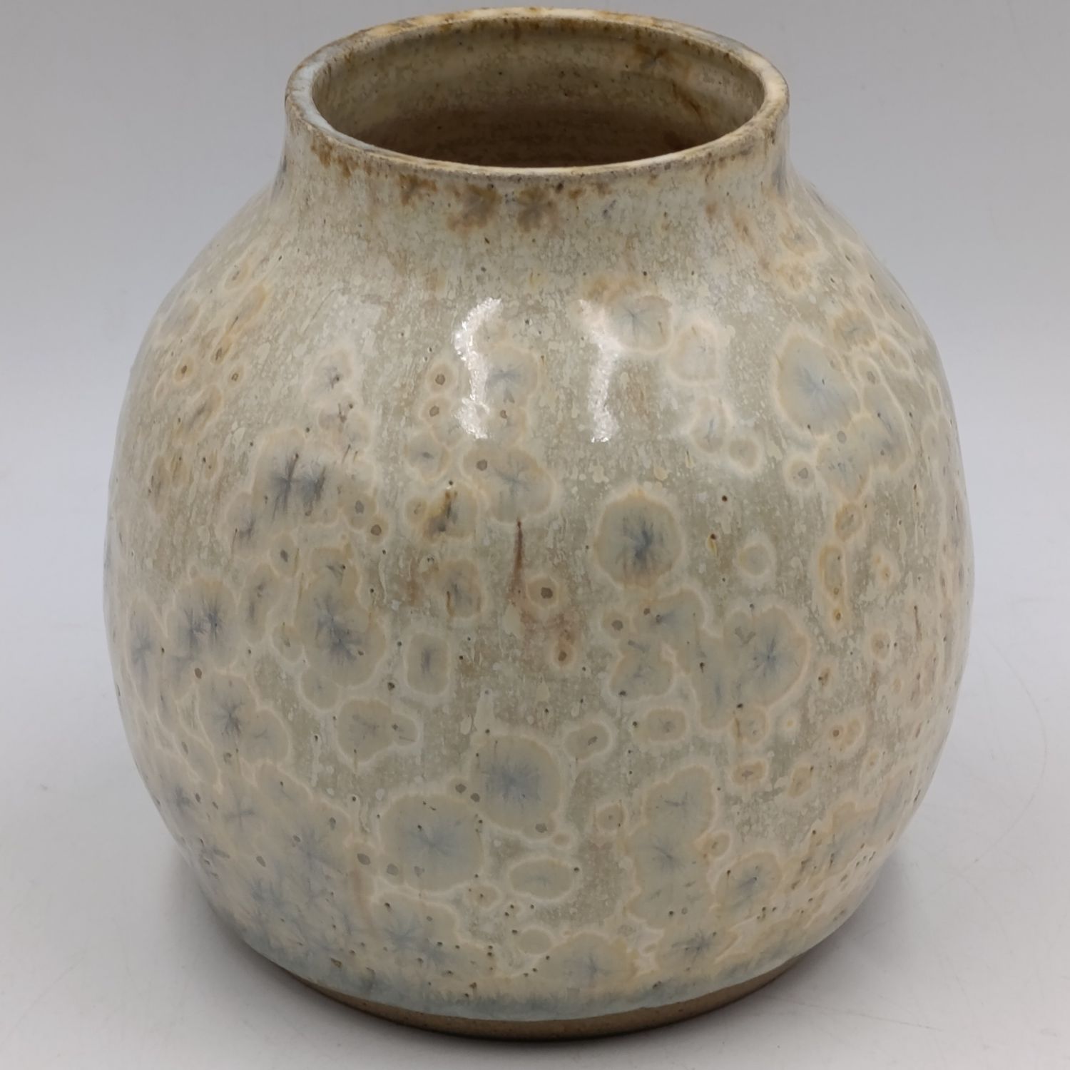 Vintage Crystalline glaze pottery vase