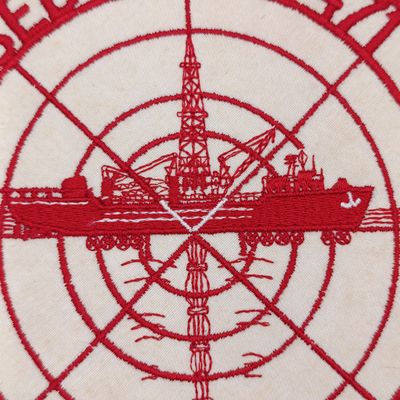 Vintage SEDCO BP471 oil exploration vessel cloth patch
