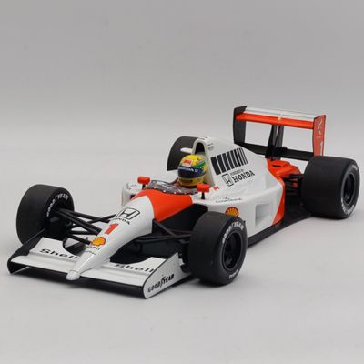 MiniChamps Ayrton Senna Car Collection 1991 McLaren MP 4/6 F1 die-cast model car - scale 1/18