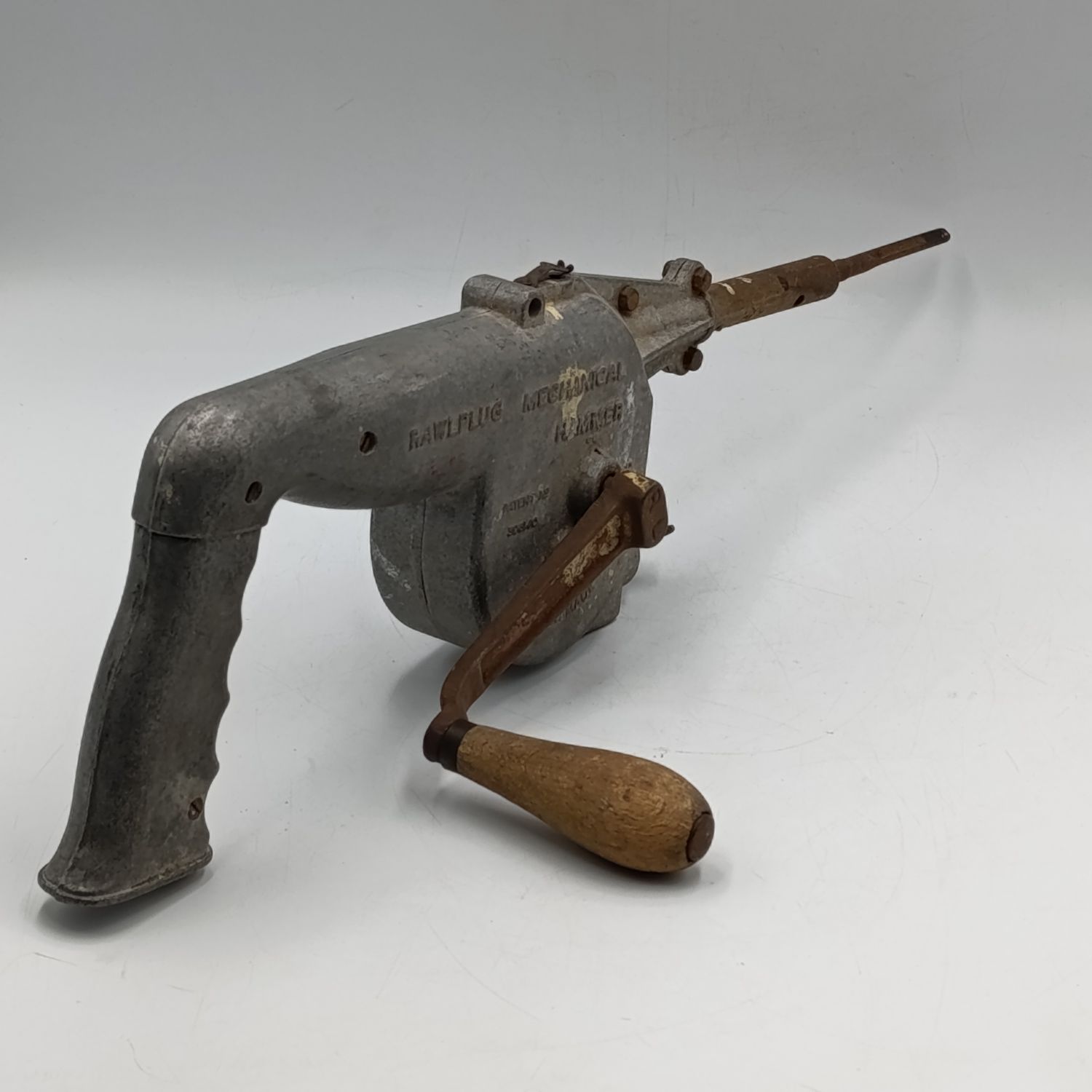 Vintage Rawlplug mechanical hammer / drill - hand cranked