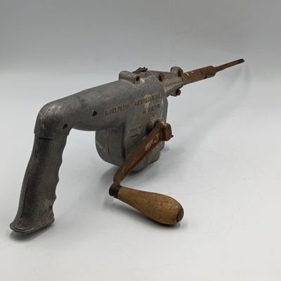 Vintage Rawlplug mechanical hammer / drill - hand cranked
