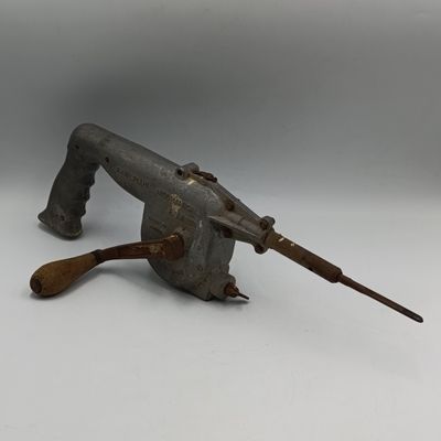 Vintage Rawlplug mechanical hammer / drill - hand cranked