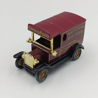 Lledo 1928 Ford Model T model car with North Eastern Daily Gazette advertising in box