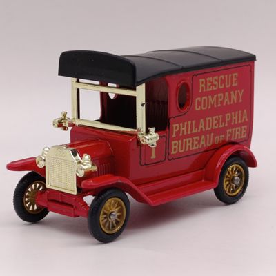Lledo 1928 Ford Model T Rescue company Philadelphia Bureau of Fire model car in box