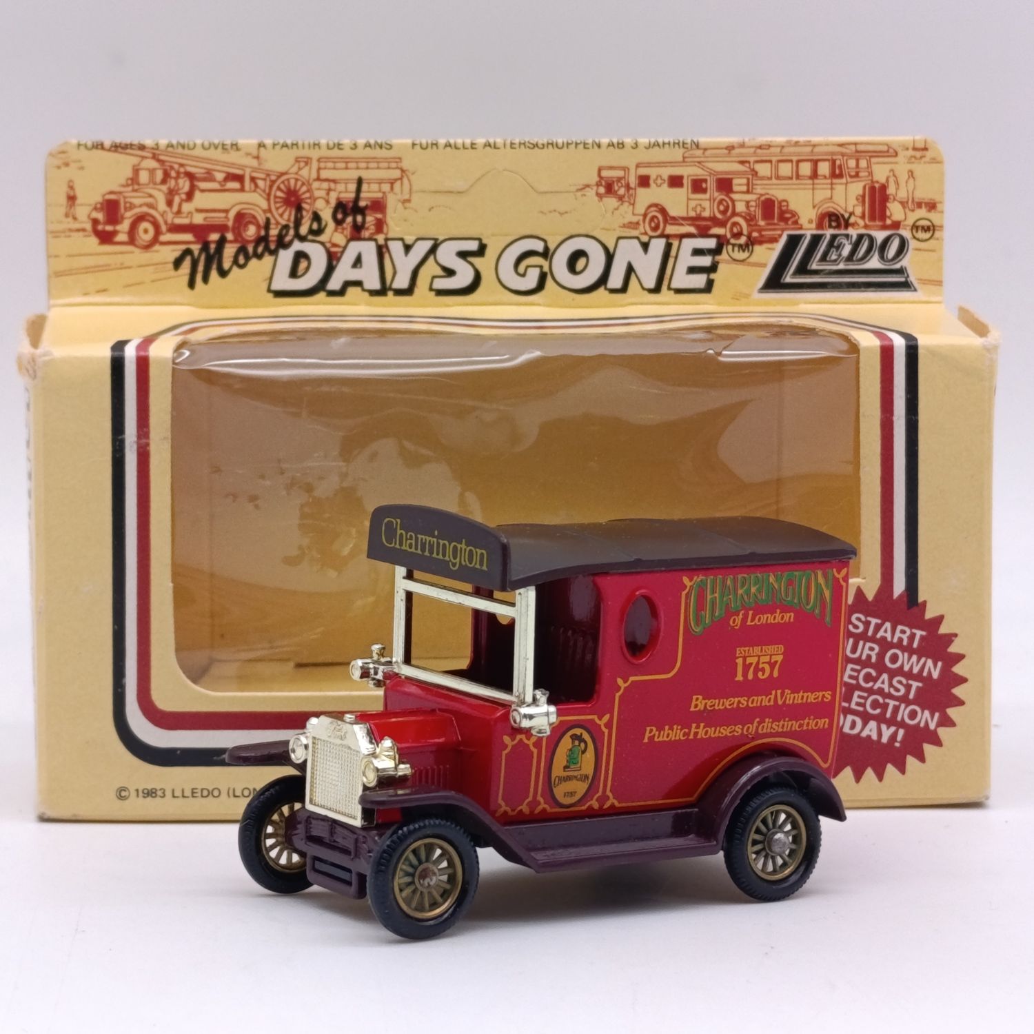 Lledo 1928 Ford Model T model car with Charrington of London advertising