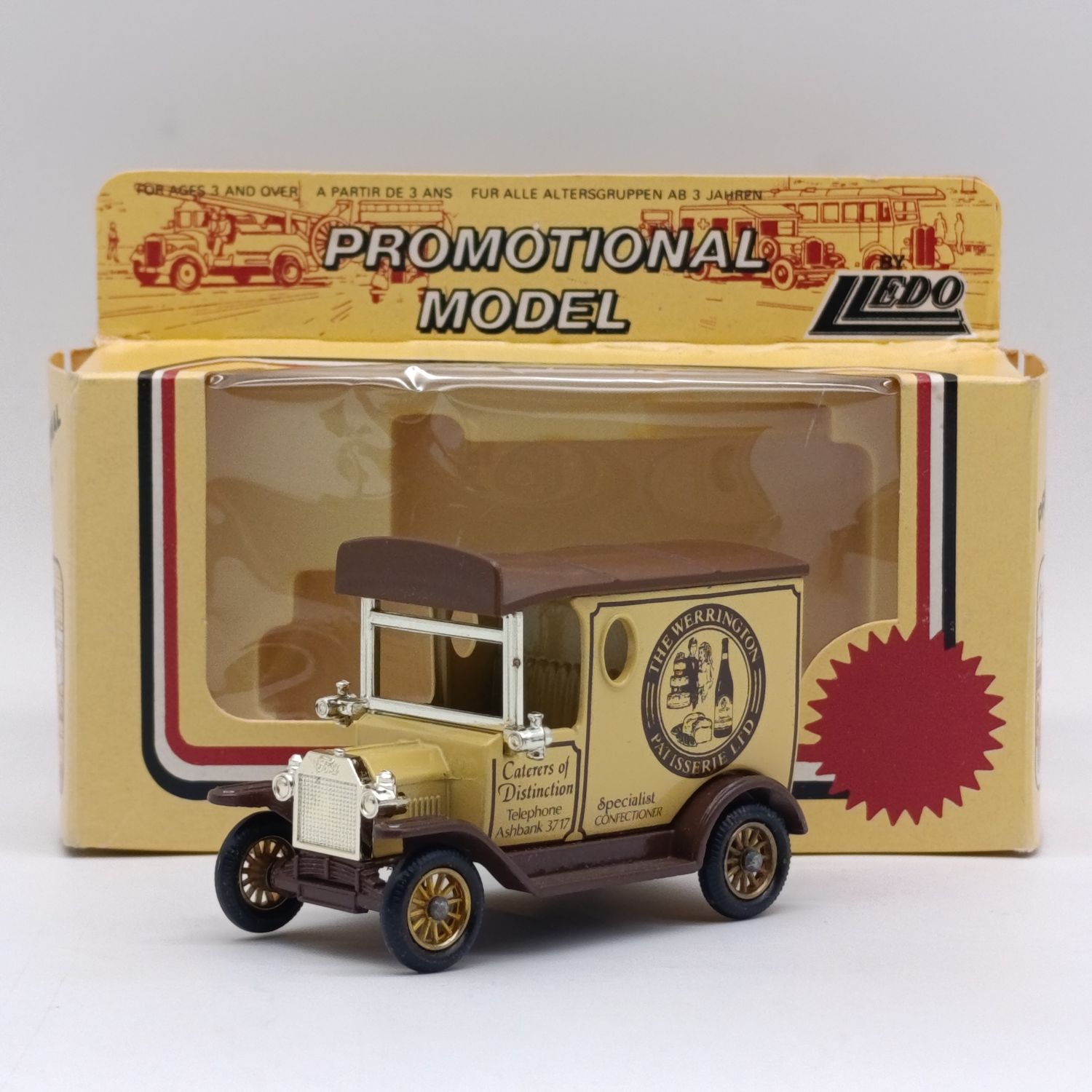 Lledo 1928 Ford Model T Werrington Pattisserie delivery van model car in box