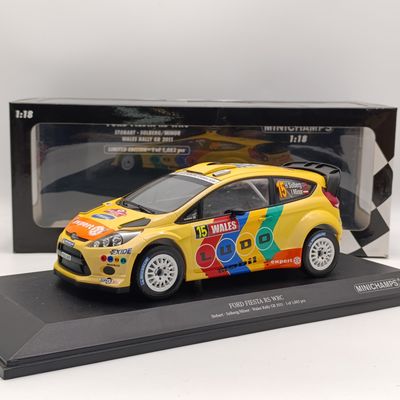 MiniChamps Ford Fiesta RS WRC #15 Wales Rally GB rally model car - scale 1/18 - some colour fading