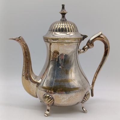 Vintage silverplated tea/coffee set - Teapot, coffee pot, milk jug, sugar bowl, tray