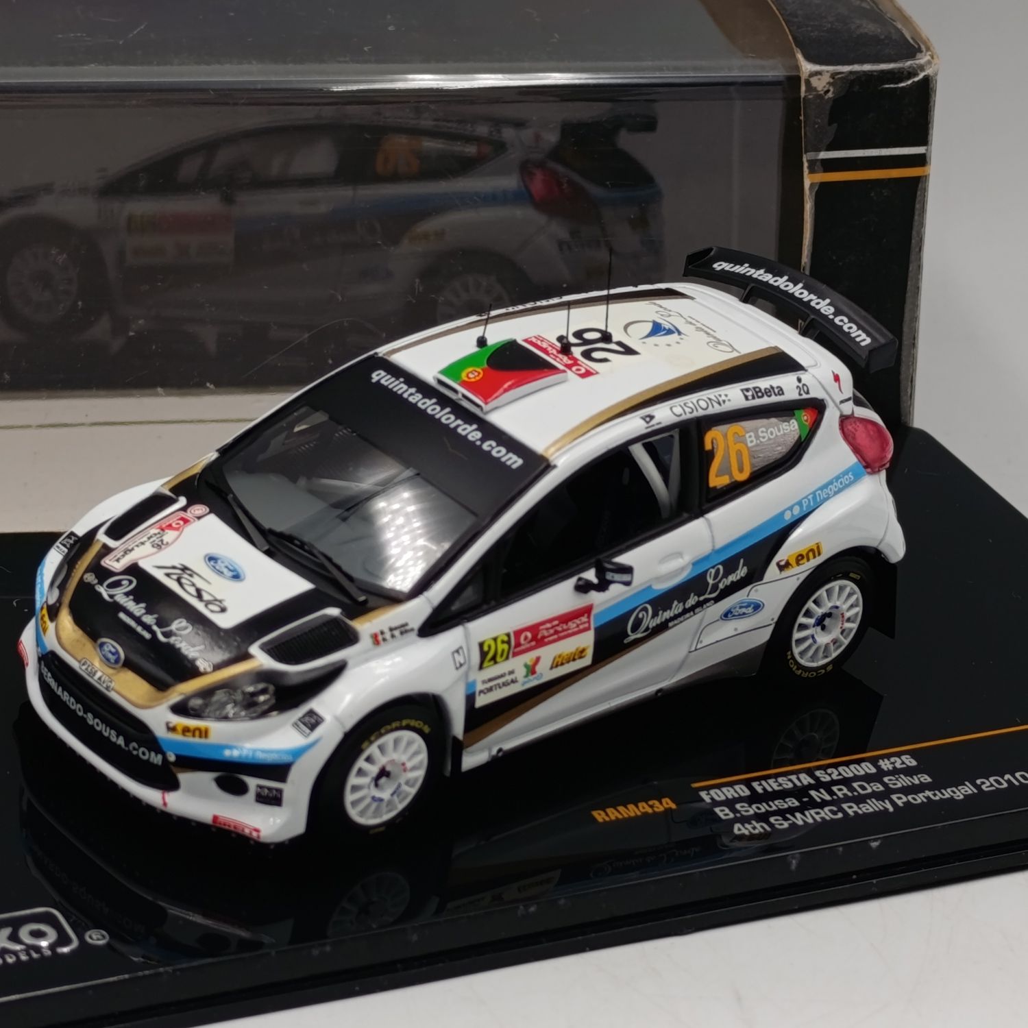 IXO Models 2010 Ford Fiesta S2000 #26 Rally model car - scale 1/43