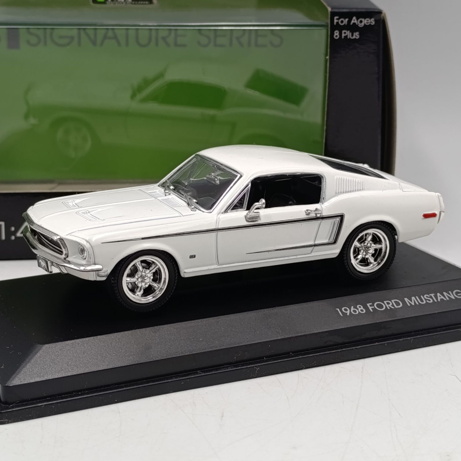 1968 Ford Mustang GT Signature Series die-cast model car - scale 1/43