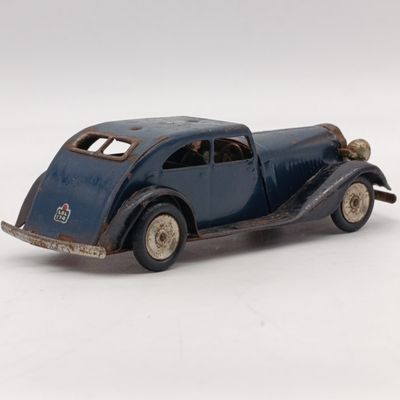 Vintage Tri-Ang Minic tinplate mechanical clockwork toy car - needs TLC