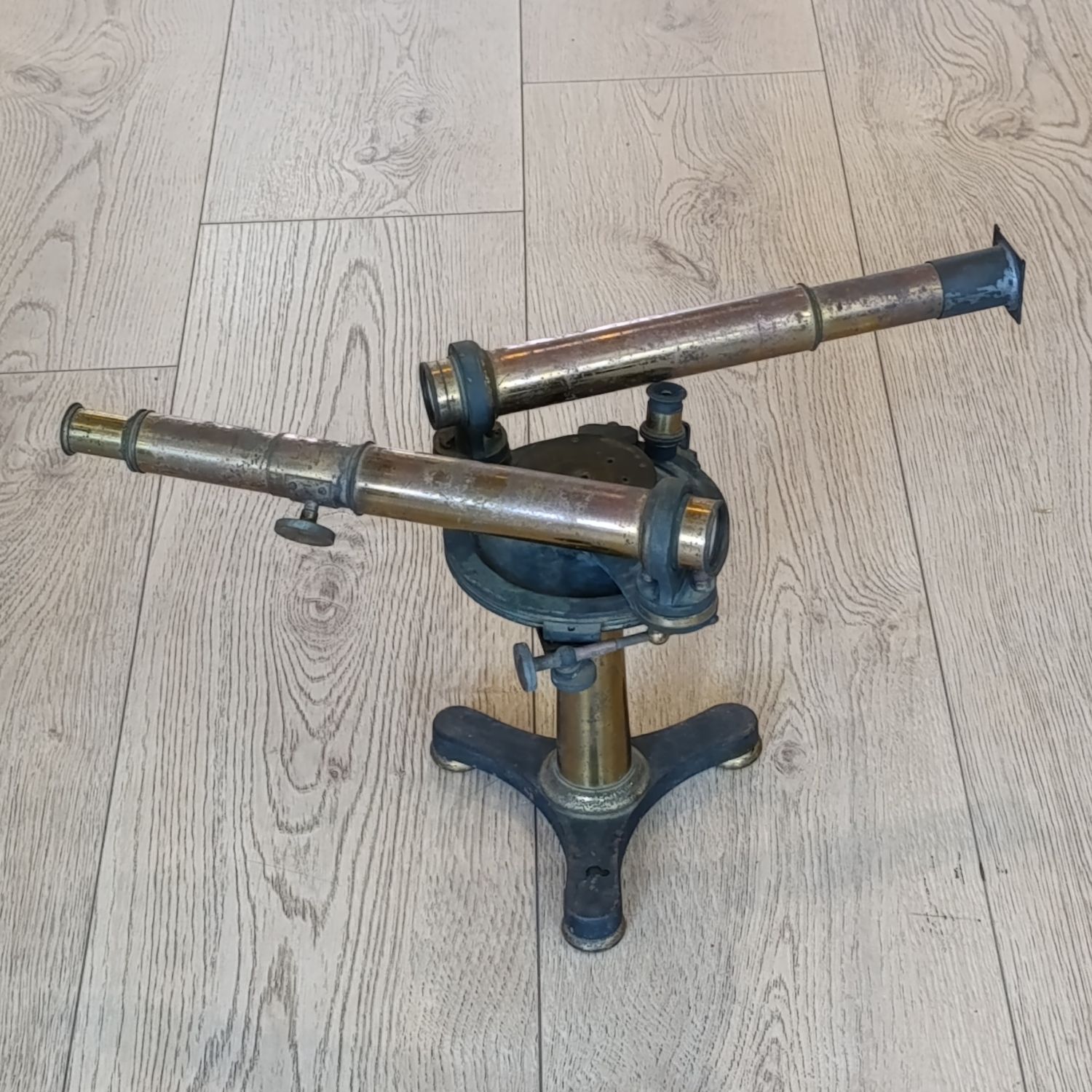 Antique brass Babinet's goniometer instrument