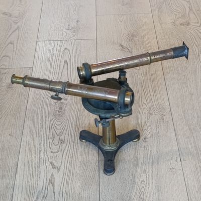 Antique brass Babinet's goniometer instrument