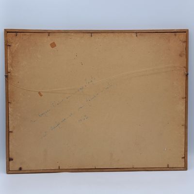 Paul du Toit 1949 pencil sketch in frame