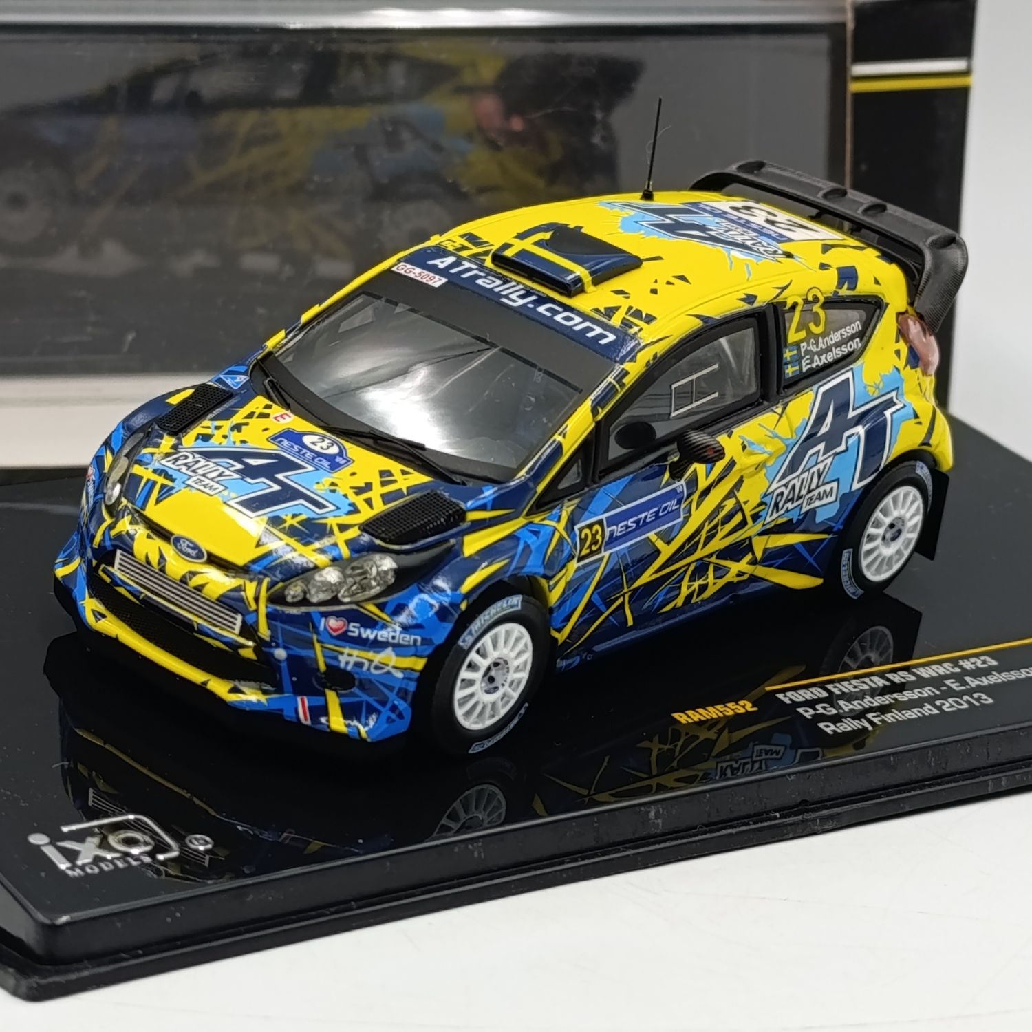 IXO Models Ford Fiesta RS WRC #23 Rally Finland 2013 race car model - scale 1/43