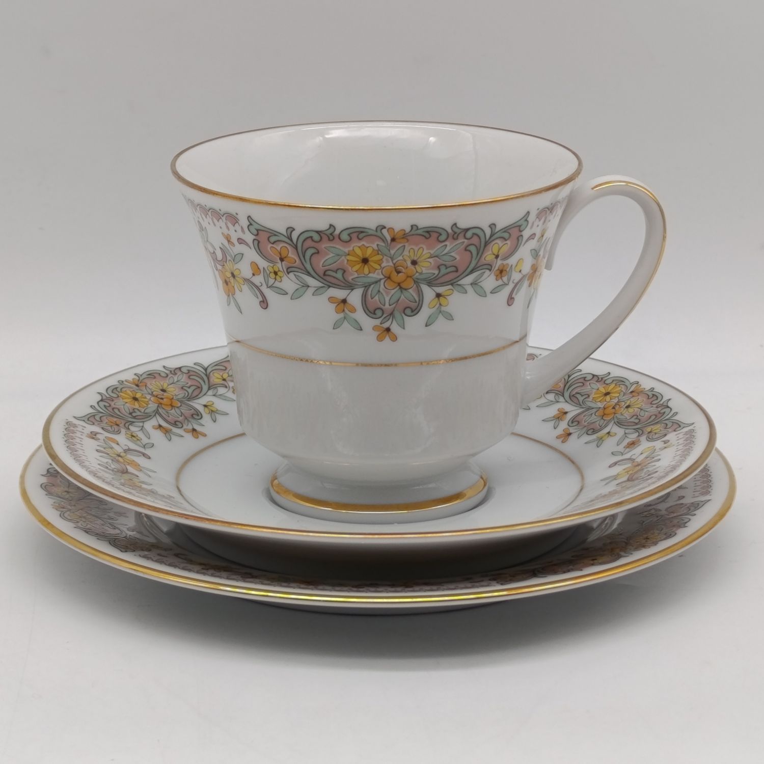 Vintage Noritake Clara porcelain trio