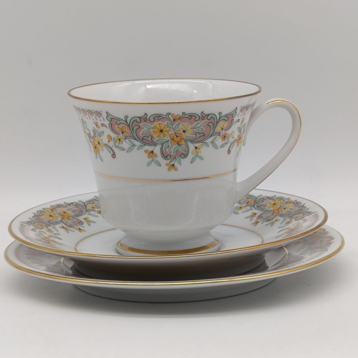 Vintage Noritake Clara porcelain trio