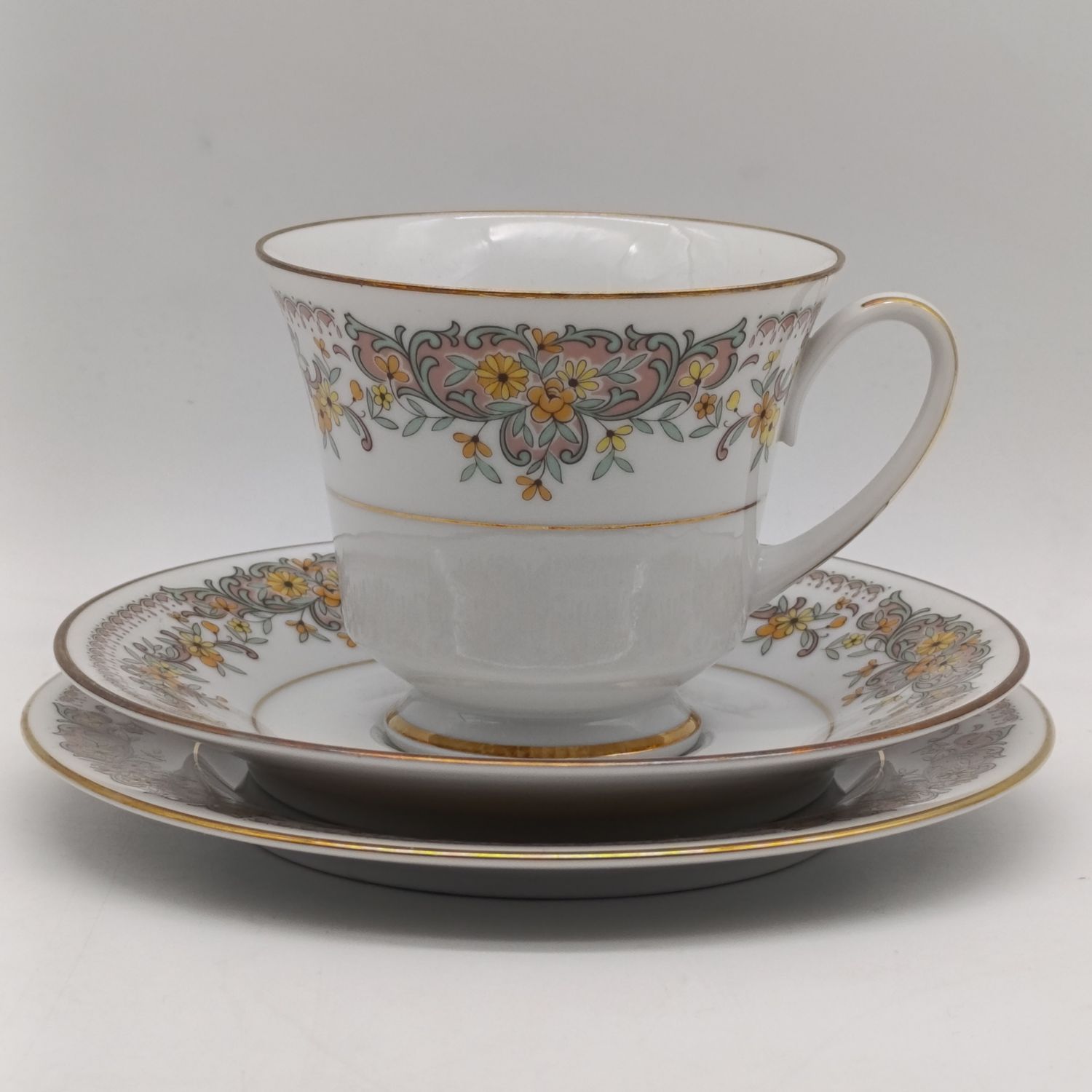 Vintage Noritake Clara porcelain trio