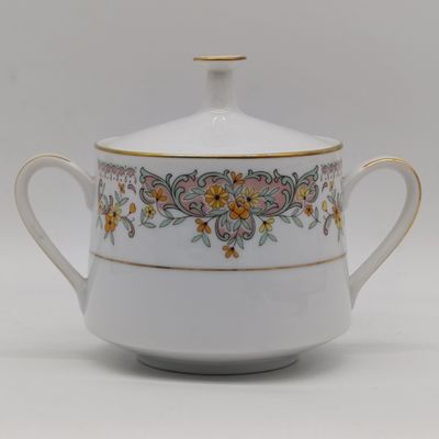 Vintage Noritake Clara porcelain sugar bowl