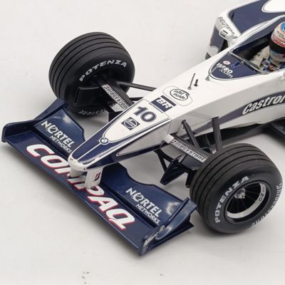 MiniChamps 2000 Williams BMW FW22 #10 Formula 1 race car model - Antenna missing - scale 1/18