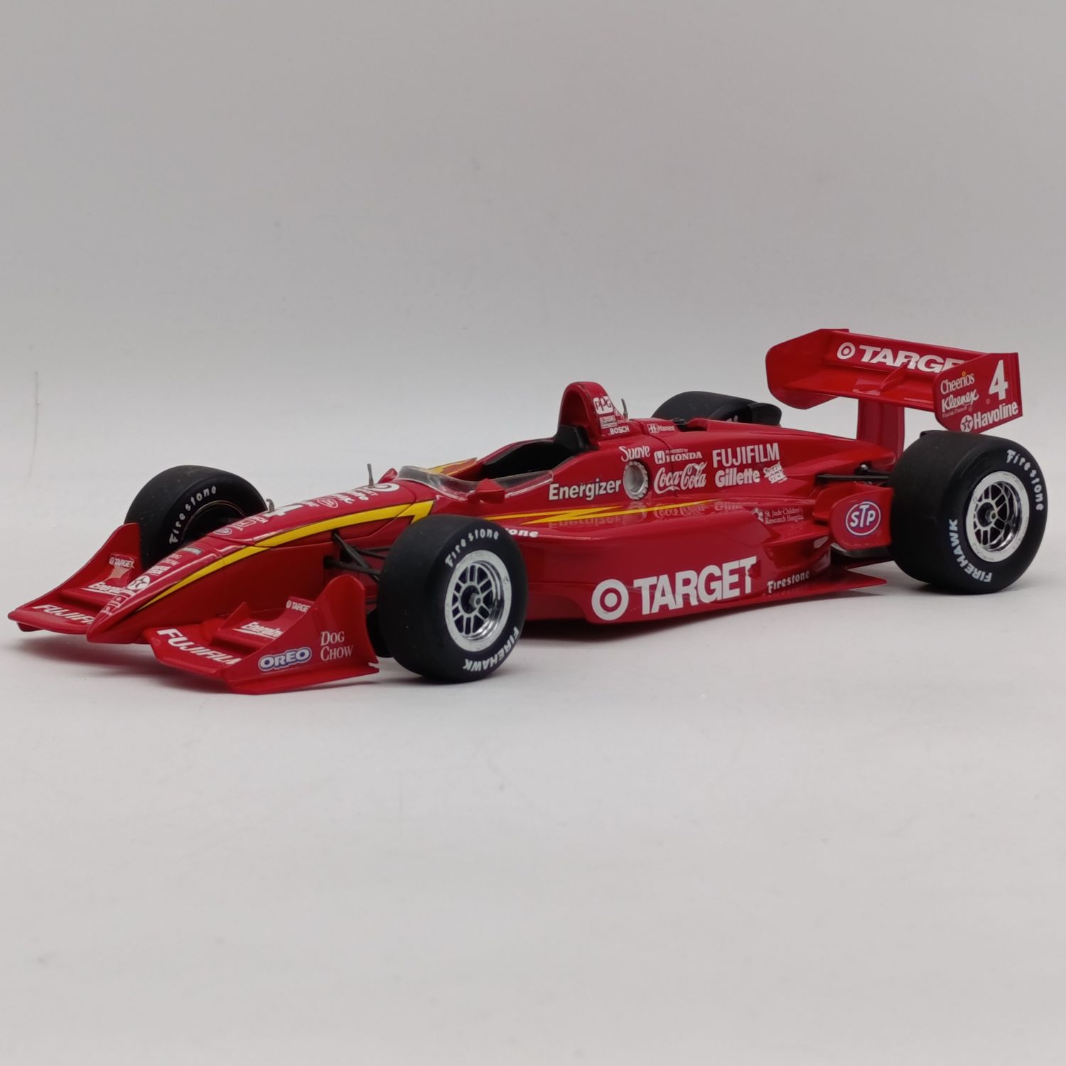 Action Reynard Honda Formula 1 die-cast racing model car #4 - scale 1/18 - rear wing repaired