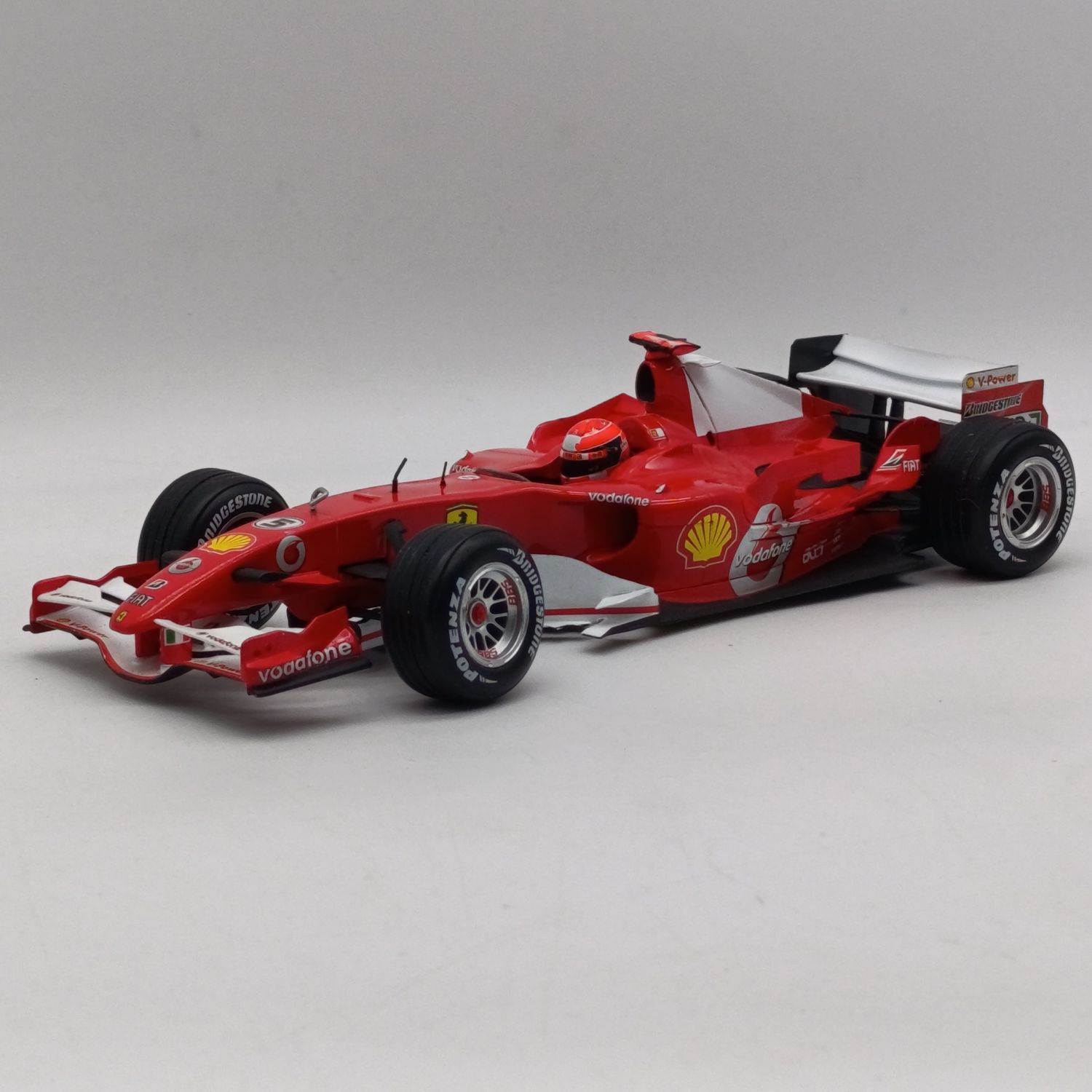 Hot Wheels Ferrari 248 F1 die-cast racing model car #5 - mirrors missing - scale 1/18