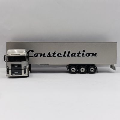 Volkswagen Constellation die-cast truck with plastic container - scale 1/43