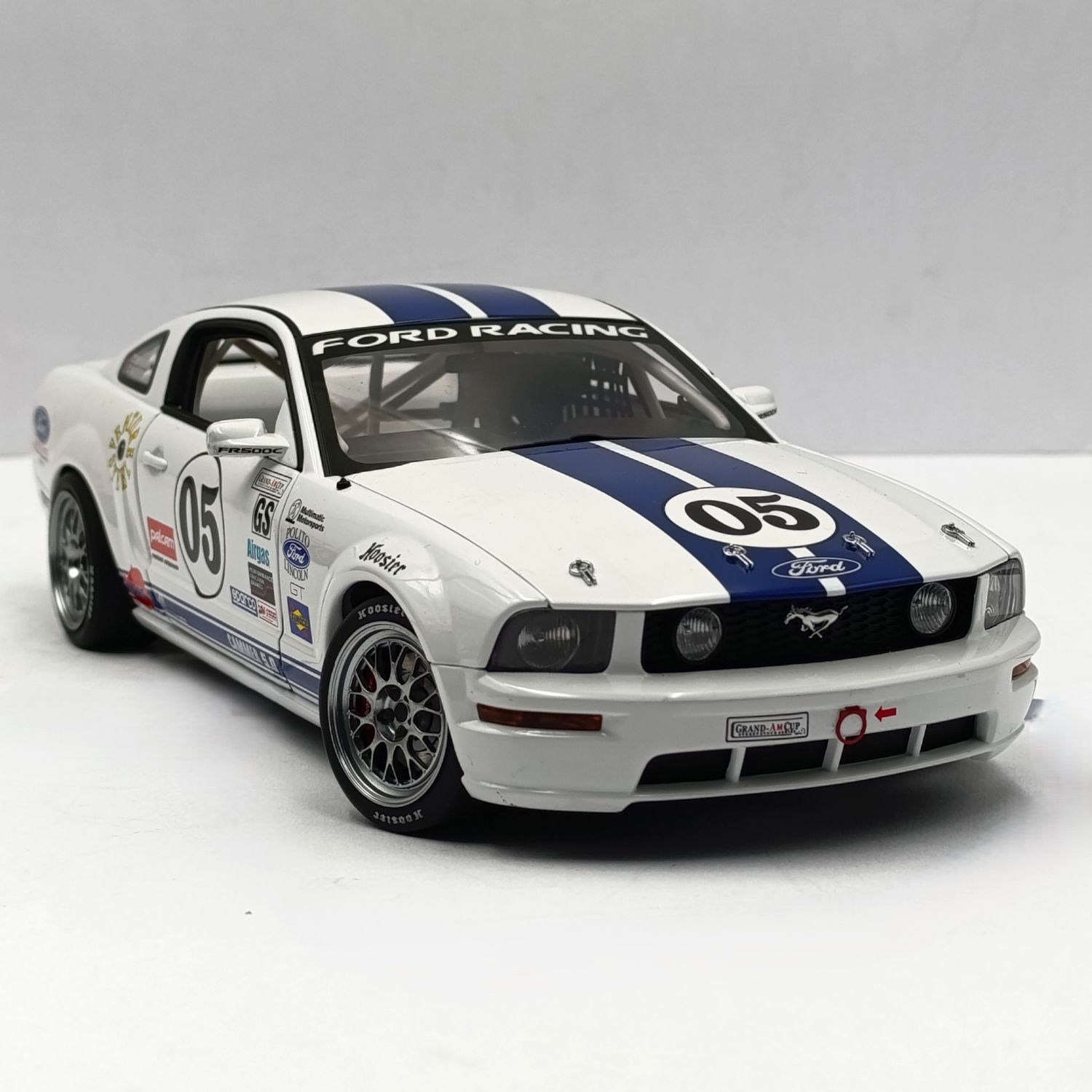 AutoArt 2005 Ford Mustang FR500C Grand-AM Cup #05 race car model - scale 1/18