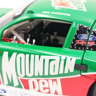GMP Models 1999 Mountain Dew Mustang Cobra Pace American #16 die-cast race car model - scale 1/18