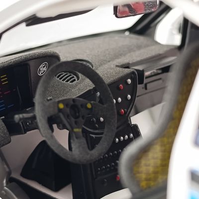 AutoArt 2003 Ford Focus RS WRC Monte Carlo #4 rally model car - mirror and bonnet trim missing - scale 1/18