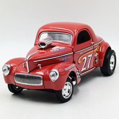 Road Signature 1941 Willys #27 Supercharged Hot Rod race car model - scale 1/18