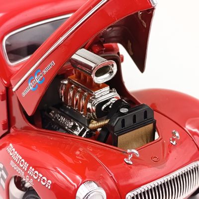 Road Signature 1941 Willys #27 Supercharged Hot Rod race car model - scale 1/18