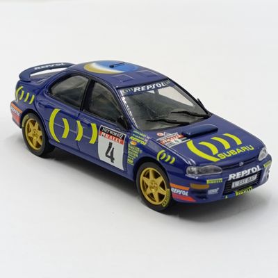 1995 Subaru Impreza 555 NetworkQ Rally #4 die-cast rally model car - scale 1/43