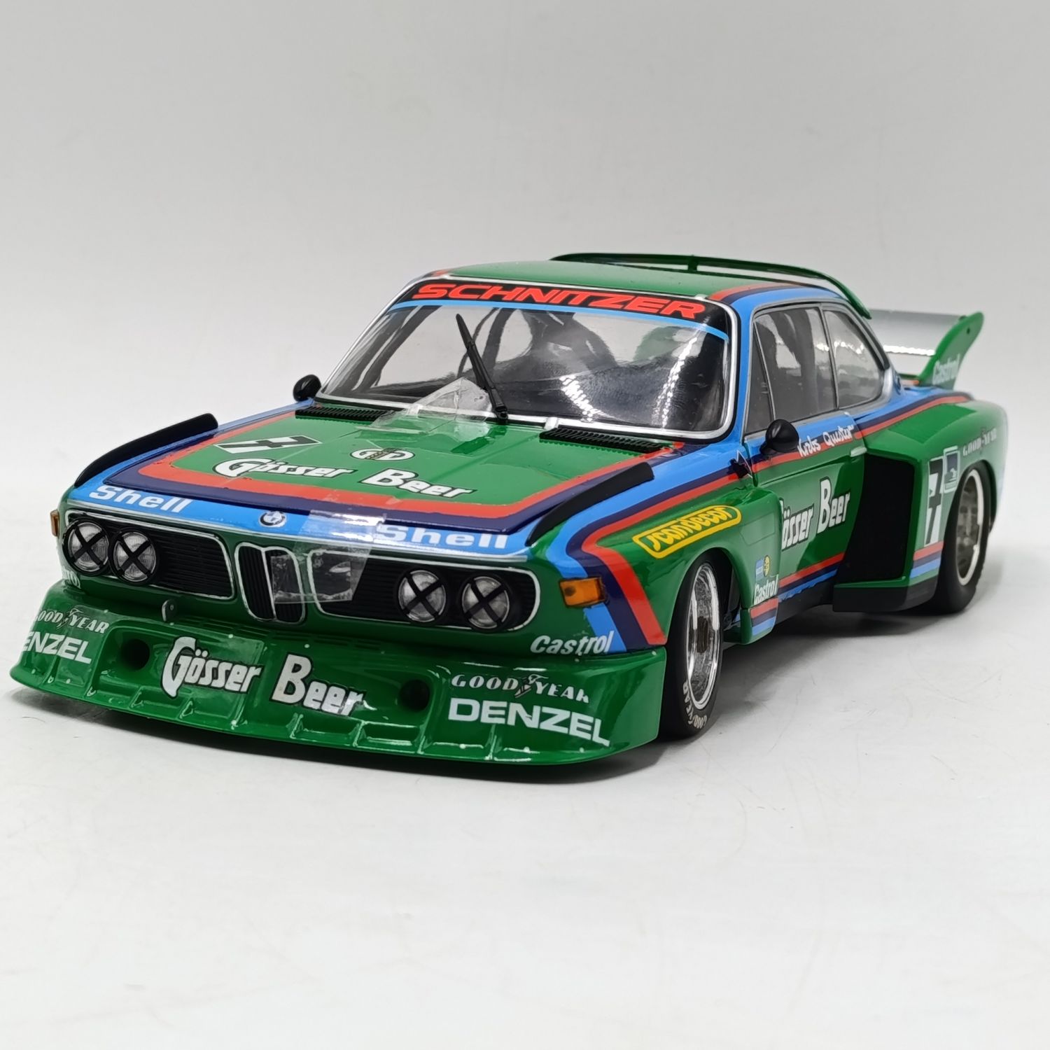 MiniChamps 1976 BMW 3.5 CSL #7 die-cast racing model car - scale 1/18