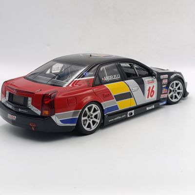 AutoArt 2004 Cadillac CTS-VR #16 die-cast race car model - rear spoiler missing - scale 1/18
