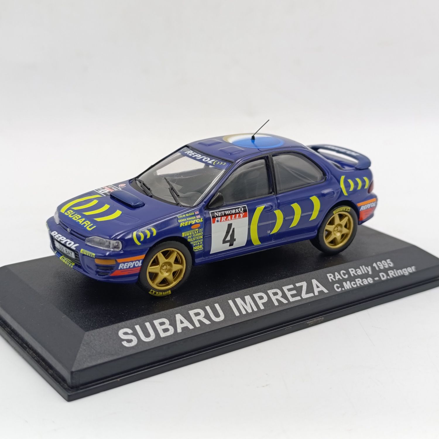 1995 Subaru Impreza RAC Rally #4 Colin McRae model car - scale 1/43