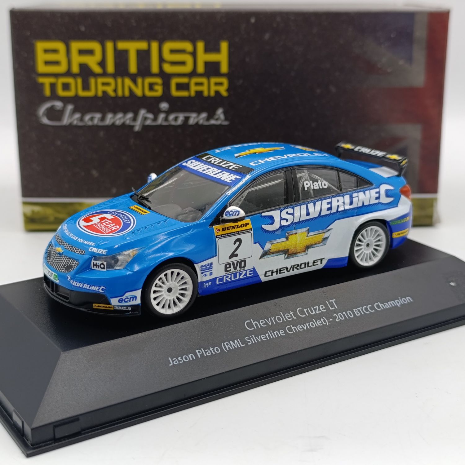 2010 Chevrolet Cruze British touring car champions die-cast model car - scale 1/43