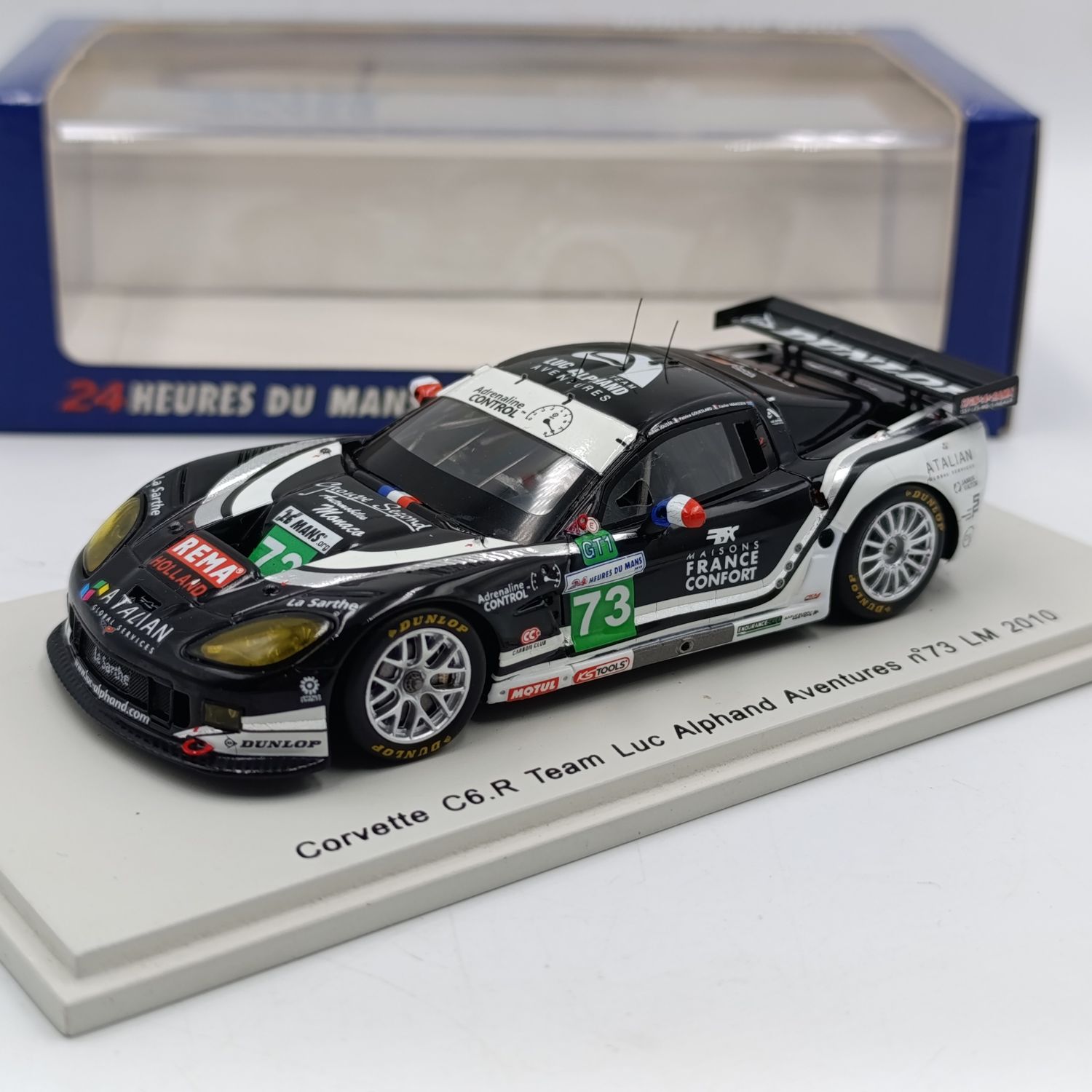Spark 24h Le Mans 2010 Corvette C6.R Team Luc Alphand #73 model car - scale 1/43