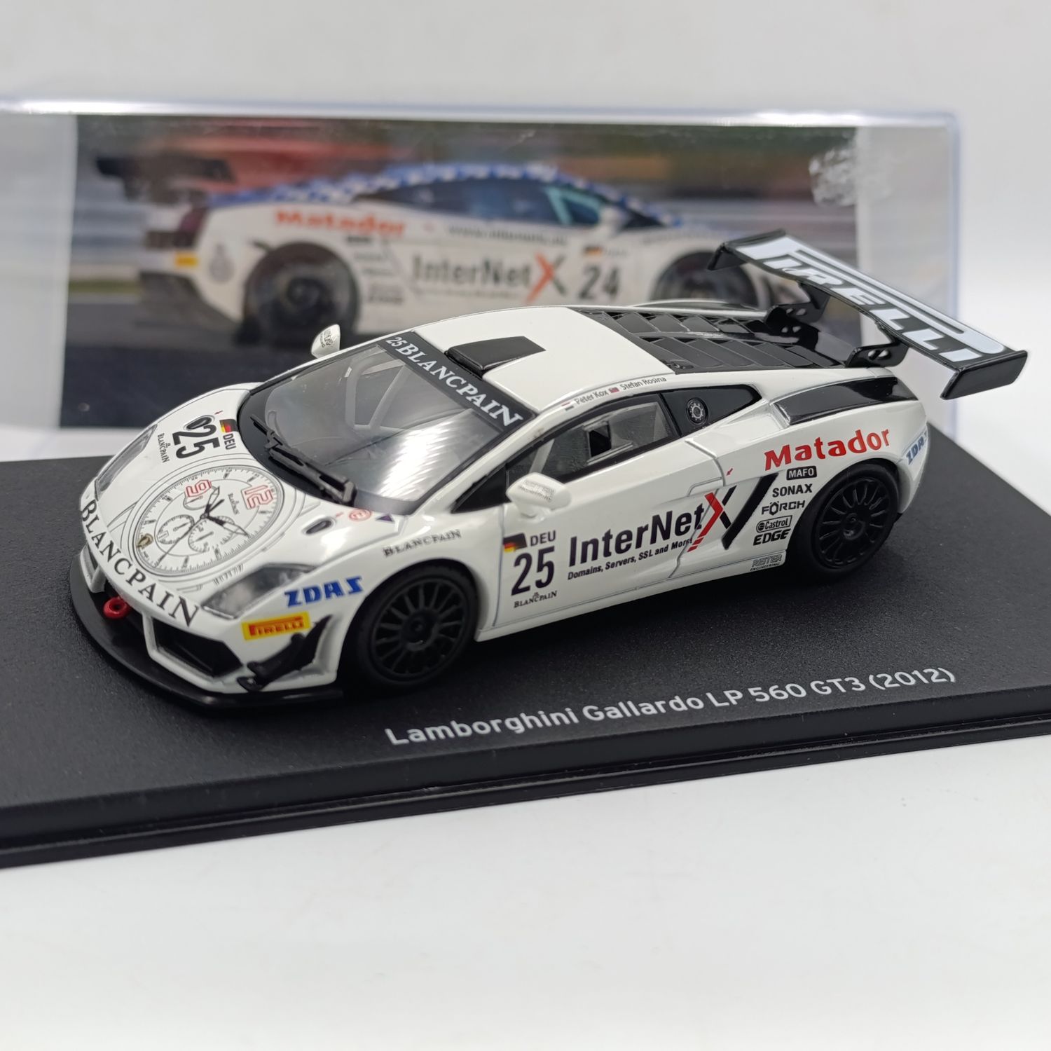 2012 Lamborghini Gallardo LP 560 GT3 die-cast model car - scale 1/43