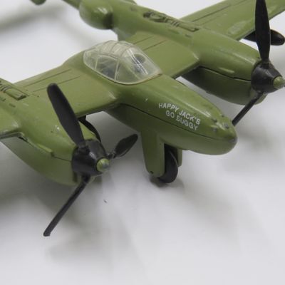US Air Force P-38 Lightning "Texas Terror" die-cast model plane