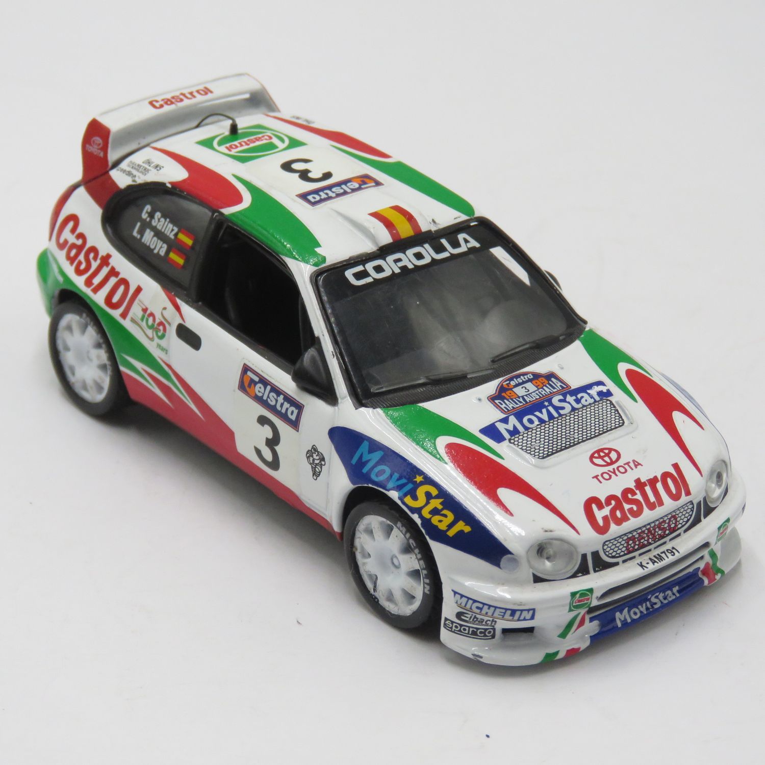 Toyota Corolla WRC die-cast rally model car - scale 1/43