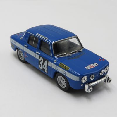 Renault 8 Gordini #34 die-cast rally model car - scale 1/43