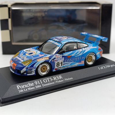 MiniChamps Porsche 911 GT3 RSR #81 24h Le Mans 2004 race car model - scale 1/43