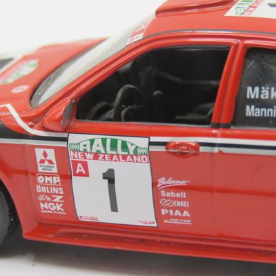 Mitsubishi Lancer Evolution VI die-cast rally model car - scale 1/43