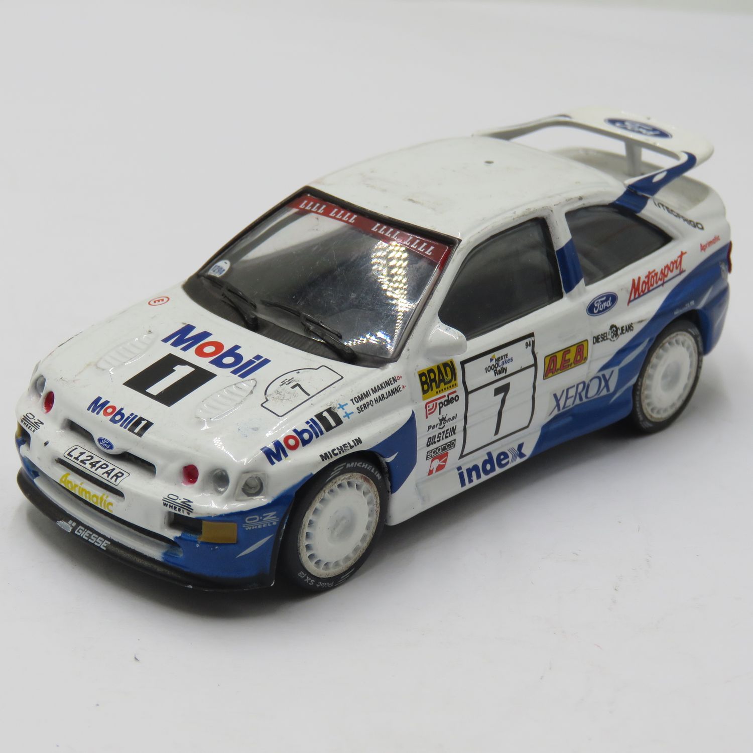 Ford Escort RS Cosworth #7 die-cast rally model car - scale 1/43