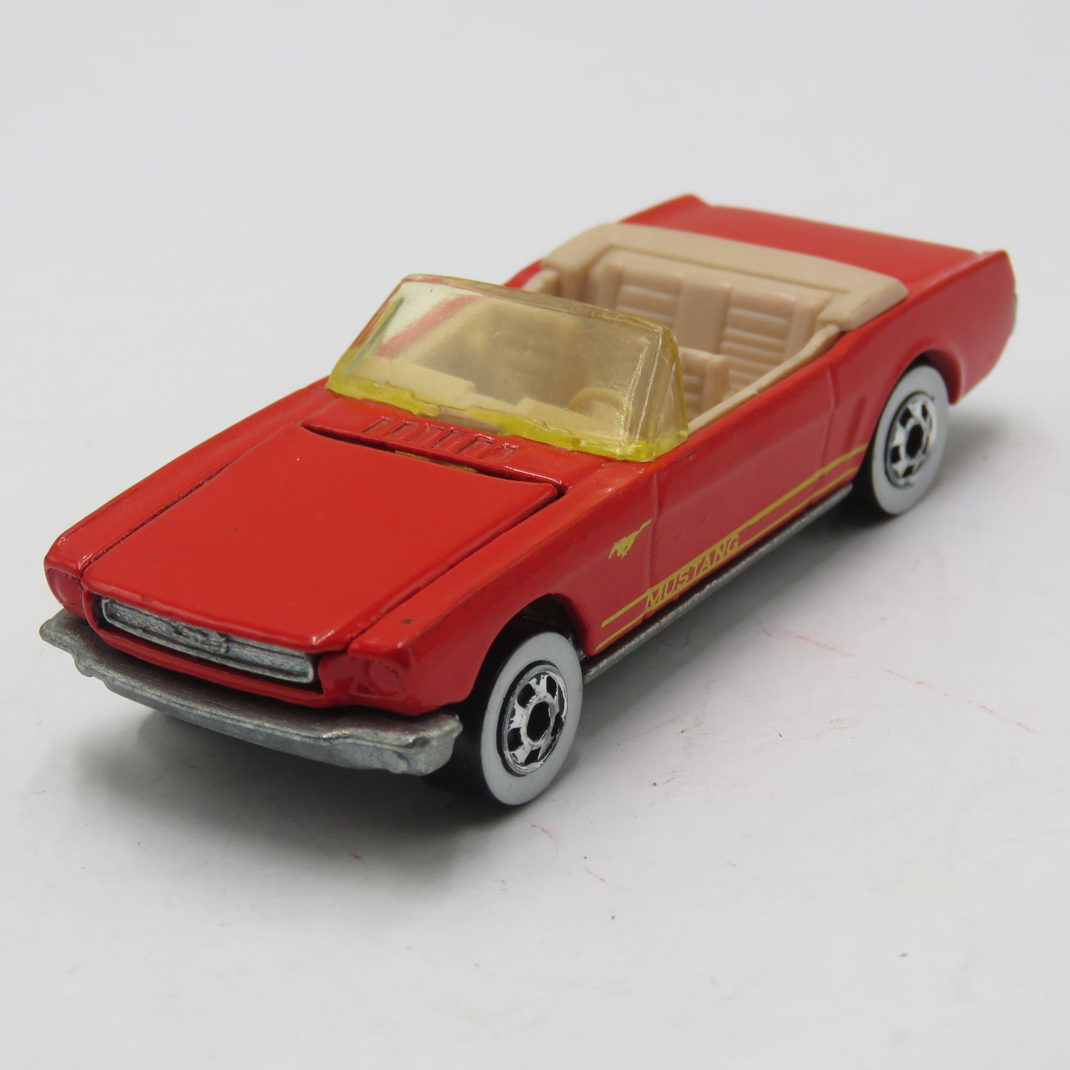Hot Wheels 1965 Mustang convertible toy car with opening hood