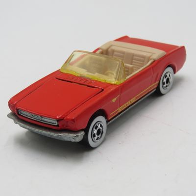Hot Wheels 1965 Mustang convertible toy car with opening hood