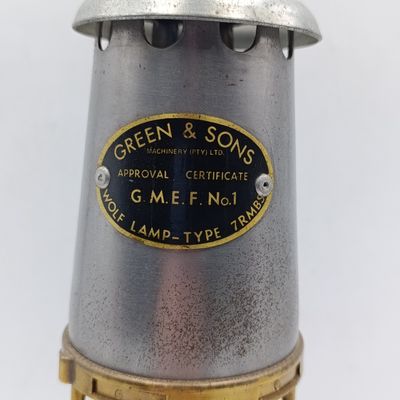 Vintage Green and Sons mining Wolf lamp - Type 7RMBS