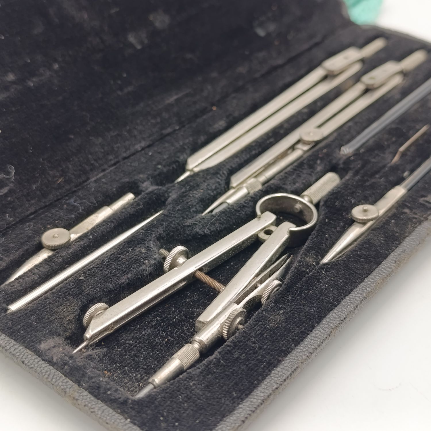 Vintage technical drawing set